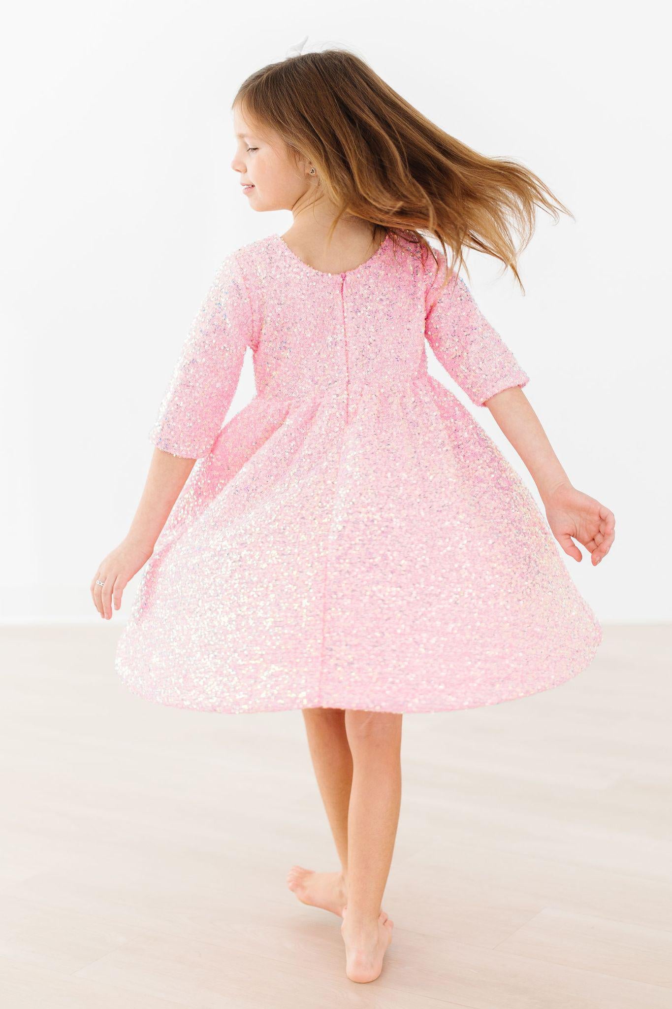 Bubblegum Pink Sequin Dress-dogsvalley ®