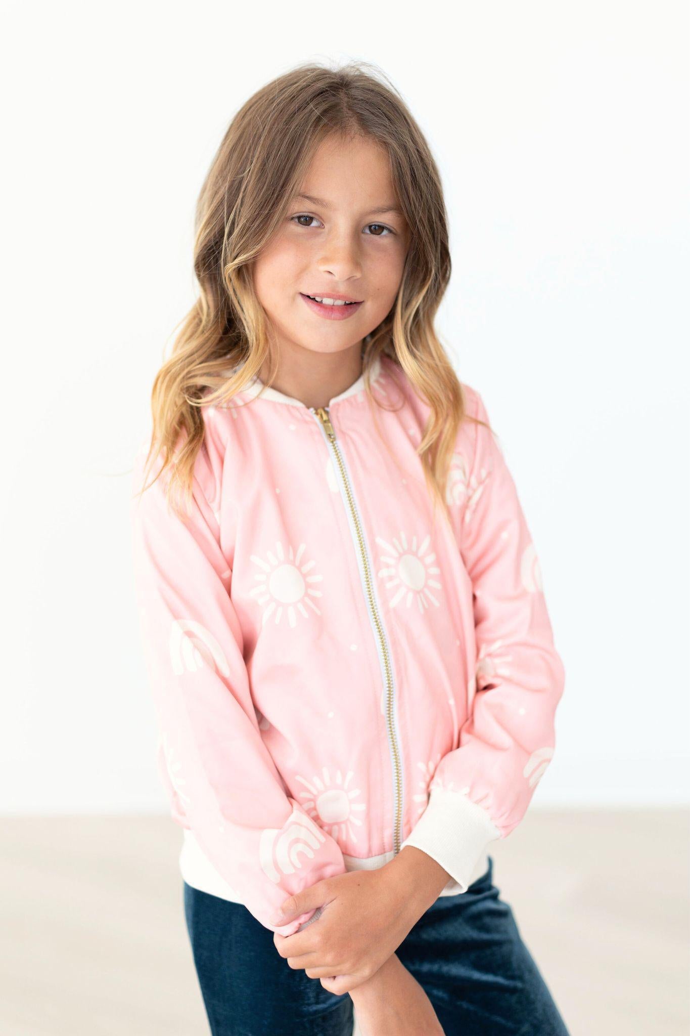 Soft Pink Sun Satin Jacket-dogsvalley ®