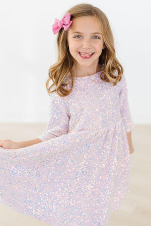 Lavender Sequin Dress-dogsvalley ®