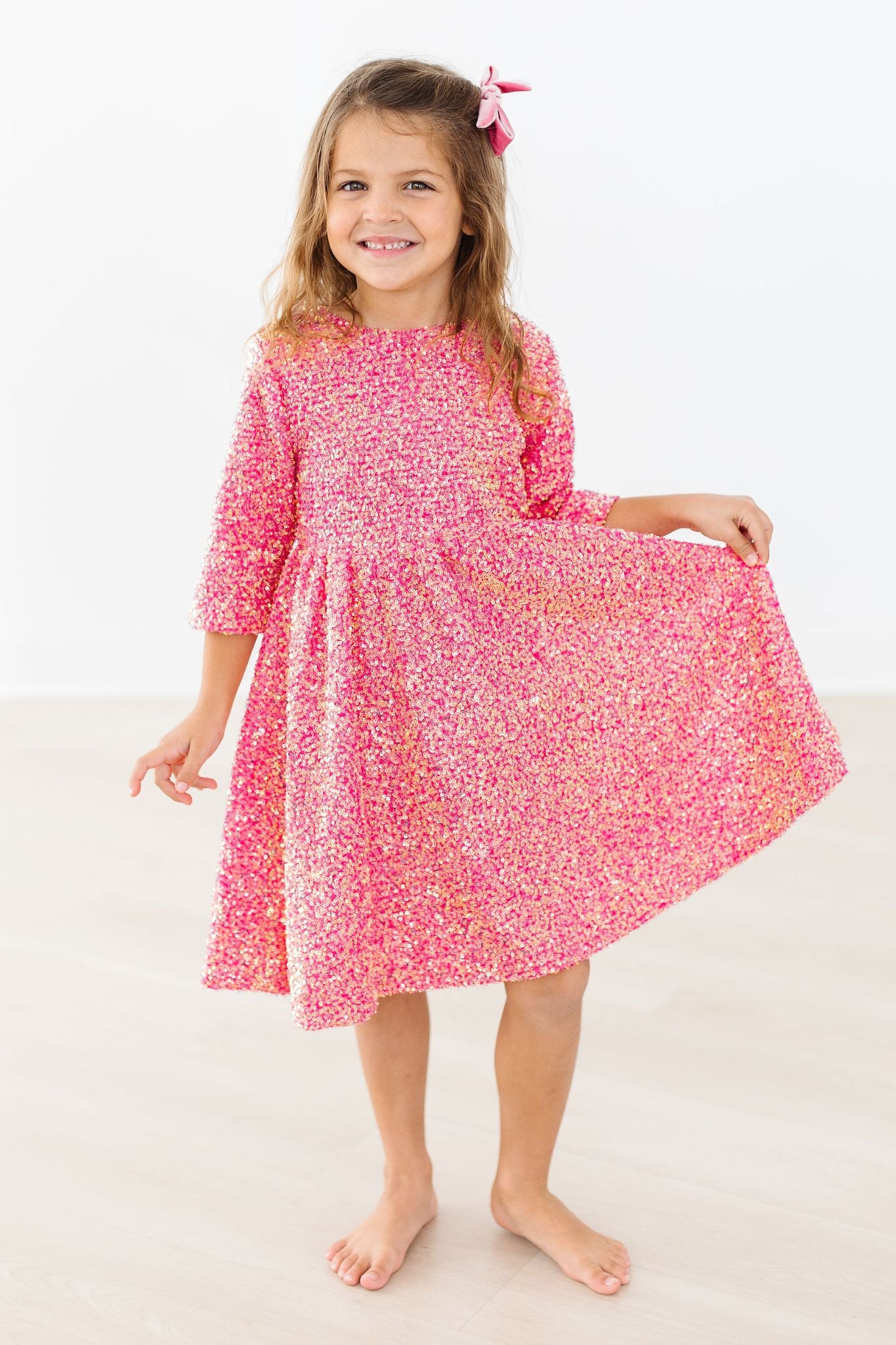 Hot Pink Sequin Dress-dogsvalley ®