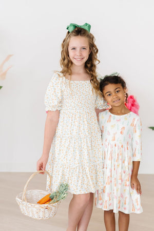 Marvelous Marigolds Smocked Ruffle Dress-dogsvalley ®