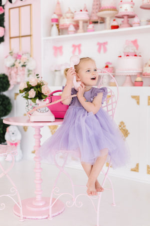 Lavender Shimmer Tutu Dress-dogsvalley ®