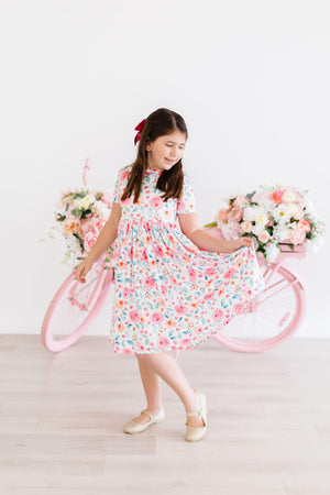 Rosettes S/S Pocket Twirl Dress-dogsvalley ®