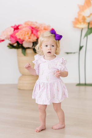 Baby Bunnies 3/4 Sleeve Flutter Twirl Bodysuit-dogsvalley ®