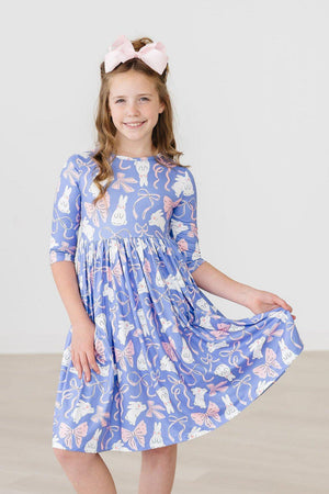 Hop, Skip & Twirl 3/4 Sleeve Pocket Twirl Dress-dogsvalley ®