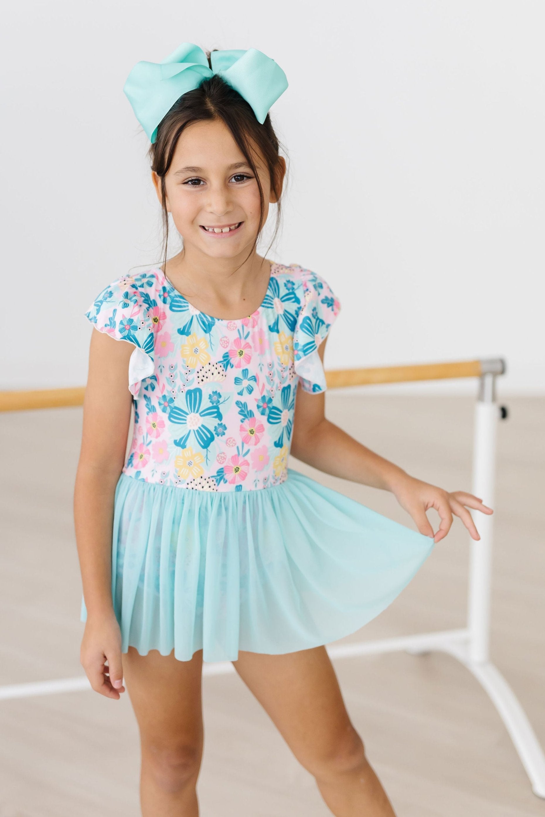 Floral Garden S/S Twirl Leotard-dogsvalley ®