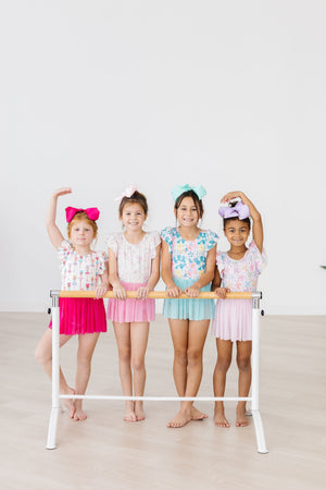 Springtime Bows S/S Twirl Leotard-dogsvalley ®