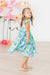 Watercolor Butterflies Flutter Sleeve Twirl Dress-dogsvalley ®