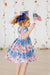 Patriotic Patchwork S/S Pocket Twirl Dress-dogsvalley ®