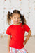 Red Ruffle Pocket Tee-dogsvalley ®