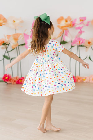 Colorful Dots S/S Pocket Twirl Dress-dogsvalley ®