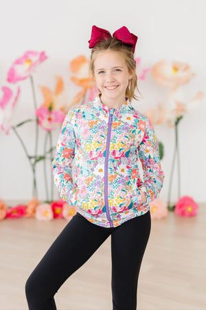 Petal Power Full-Zip Ruffle Active Jacket-dogsvalley ®