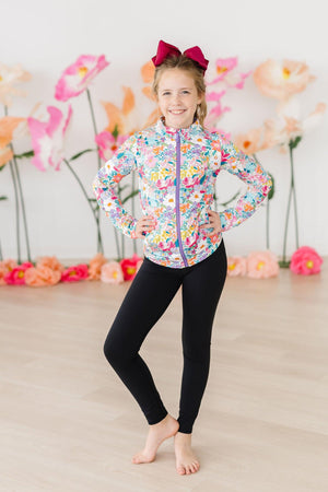 Petal Power Full-Zip Ruffle Active Jacket-dogsvalley ®