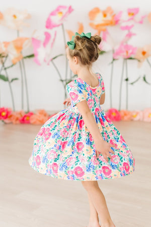 Wildflower Wishes S/S Pocket Twirl Dress-dogsvalley ®