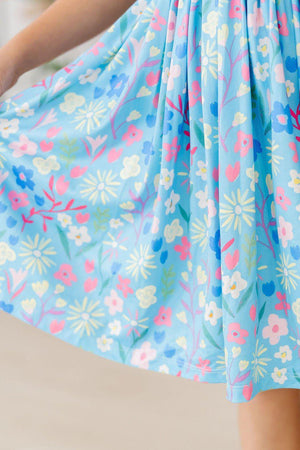 Springtime Splendor Flutter Sleeve Twirl Dress-dogsvalley ®