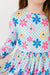 Crazy Daisy 3/4 Sleeve Pocket Twirl Dress-dogsvalley ®