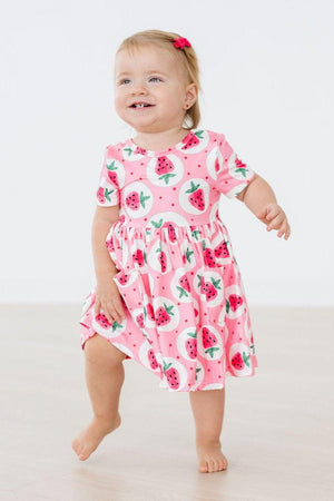 Strawberry Fields S/S Pocket Twirl Dress-dogsvalley ®