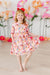 Bouquet Beauty 3/4 Sleeve Pocket Twirl Dress-dogsvalley ®