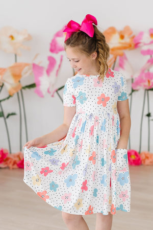 Dots & Daisies S/S Pocket Twirl Dress-dogsvalley ®