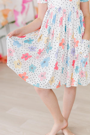 Dots & Daisies S/S Pocket Twirl Dress-dogsvalley ®