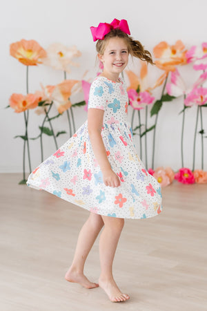 Dots & Daisies S/S Pocket Twirl Dress-dogsvalley ®