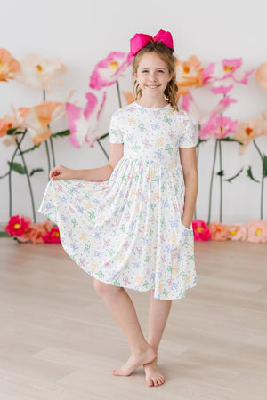 Tied in Love S/S Pocket Twirl Dress-dogsvalley ®