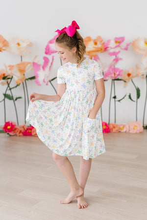 Tied in Love S/S Pocket Twirl Dress-dogsvalley ®