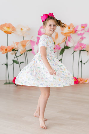 Tied in Love S/S Pocket Twirl Dress-dogsvalley ®