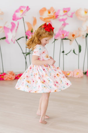 Butterfly Kisses S/S Pocket Twirl Dress-dogsvalley ®