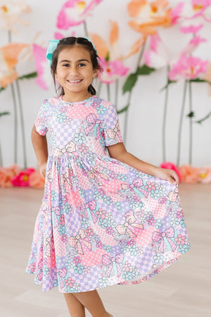 Patchwork Princess S/S Pocket Twirl Dress-dogsvalley ®