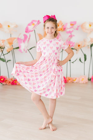 Bow Beauty S/S Pocket Twirl Dress-dogsvalley ®