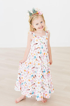 Mermaid Magic Ruffle Maxi Dress-dogsvalley ®