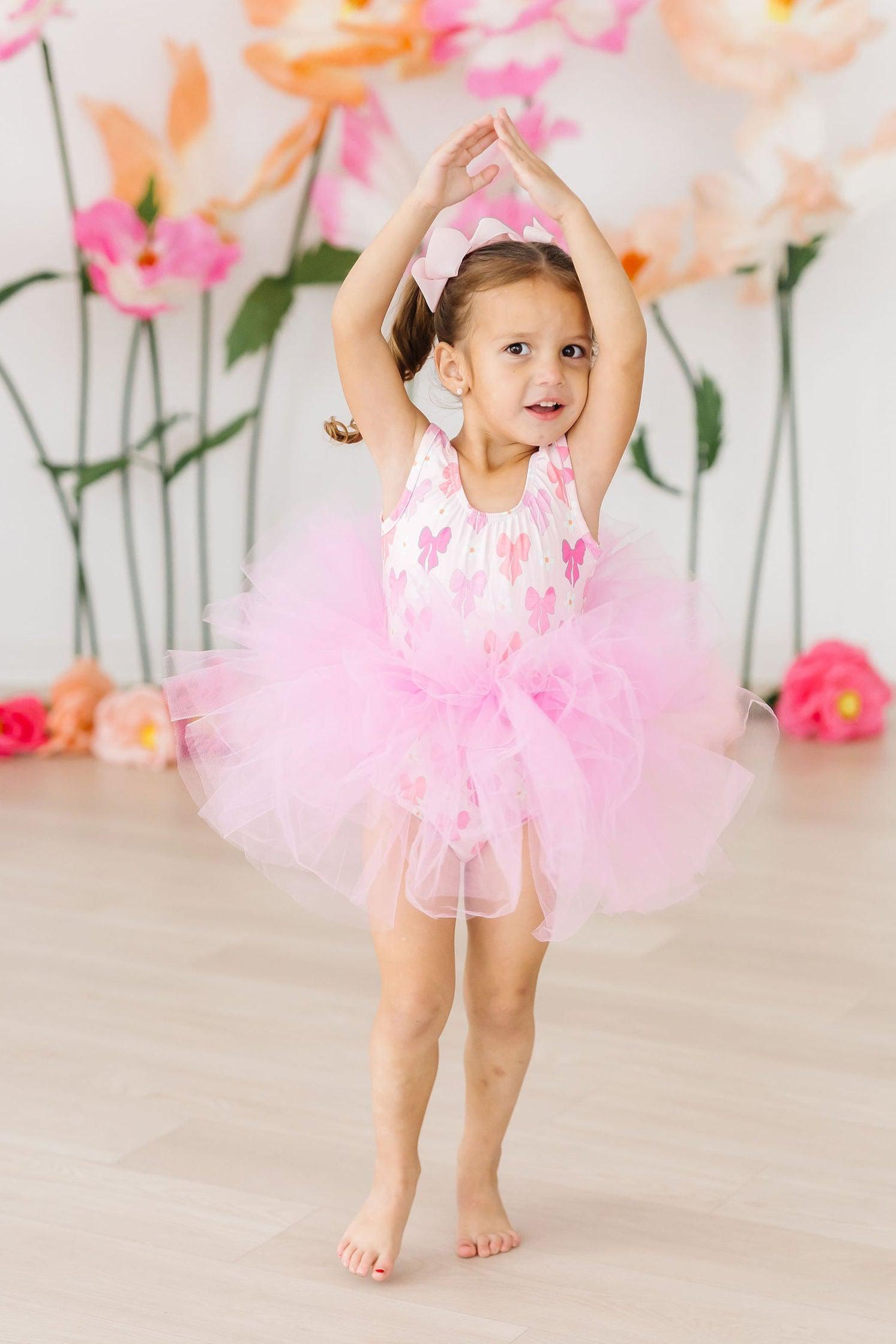 Bow Beauty Tank Tutu Leotard-dogsvalley ®