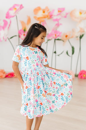 Sunlit Garden S/S Pocket Twirl Dress-dogsvalley ®