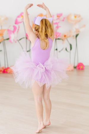 Bright Lilac Tank Tutu Leotard-dogsvalley ®