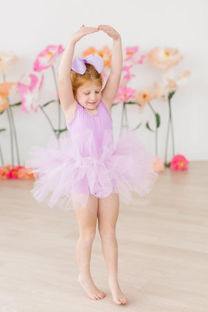 Bright Lilac Tank Tutu Leotard-dogsvalley ®