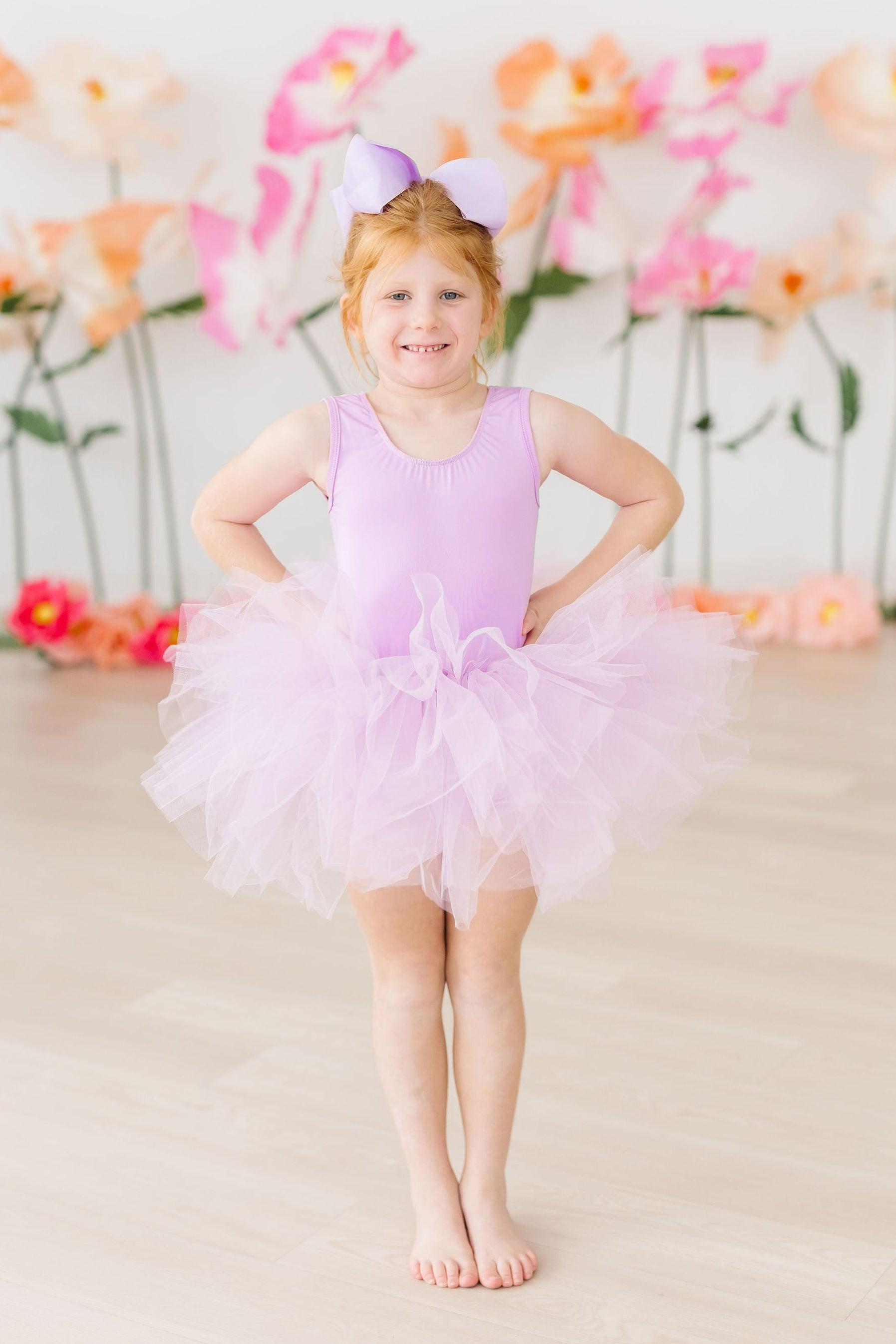 Bright Lilac Tank Tutu Leotard-dogsvalley ®