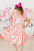 Retro Picnic Flutter Sleeve Twirl Dress-dogsvalley ®