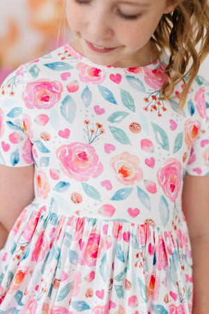 Rosettes S/S Pocket Twirl Dress-dogsvalley ®