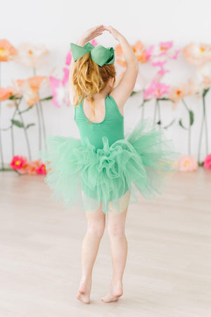 Kelly Green Tank Tutu Leotard-dogsvalley ®