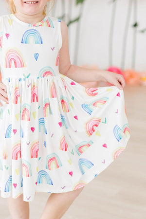 Radiant Rainbows Tank Twirl Dress-dogsvalley ®