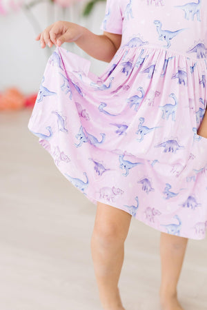 Jurassic Joy S/S Pocket Twirl Dress-dogsvalley ®