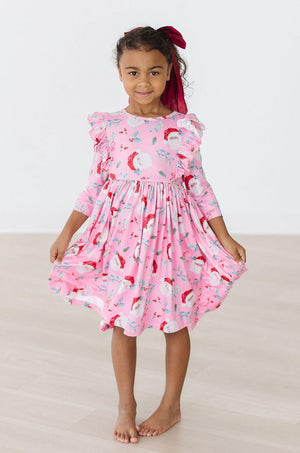 Jolly Old Saint Nick Ruffle Twirl Dress-dogsvalley ®