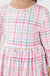 Pink Plaid 3/4 Sleeve Pocket Twirl Dress-dogsvalley ®