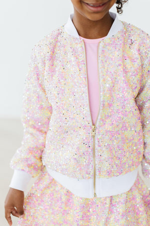 Spring Rainbow Sequin Jacket-dogsvalley ®