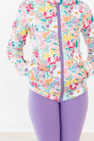 Petal Power Full-Zip Ruffle Active Jacket-dogsvalley ®