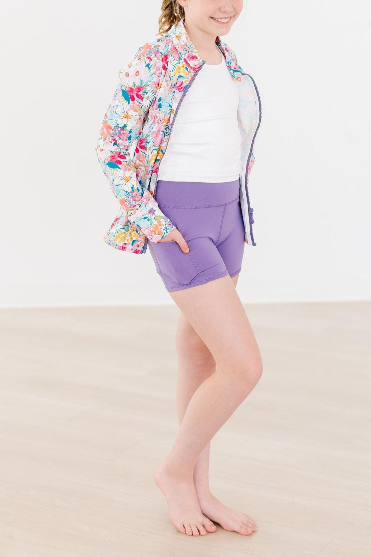 Playful Purple Active Shorty Shorts-dogsvalley ®