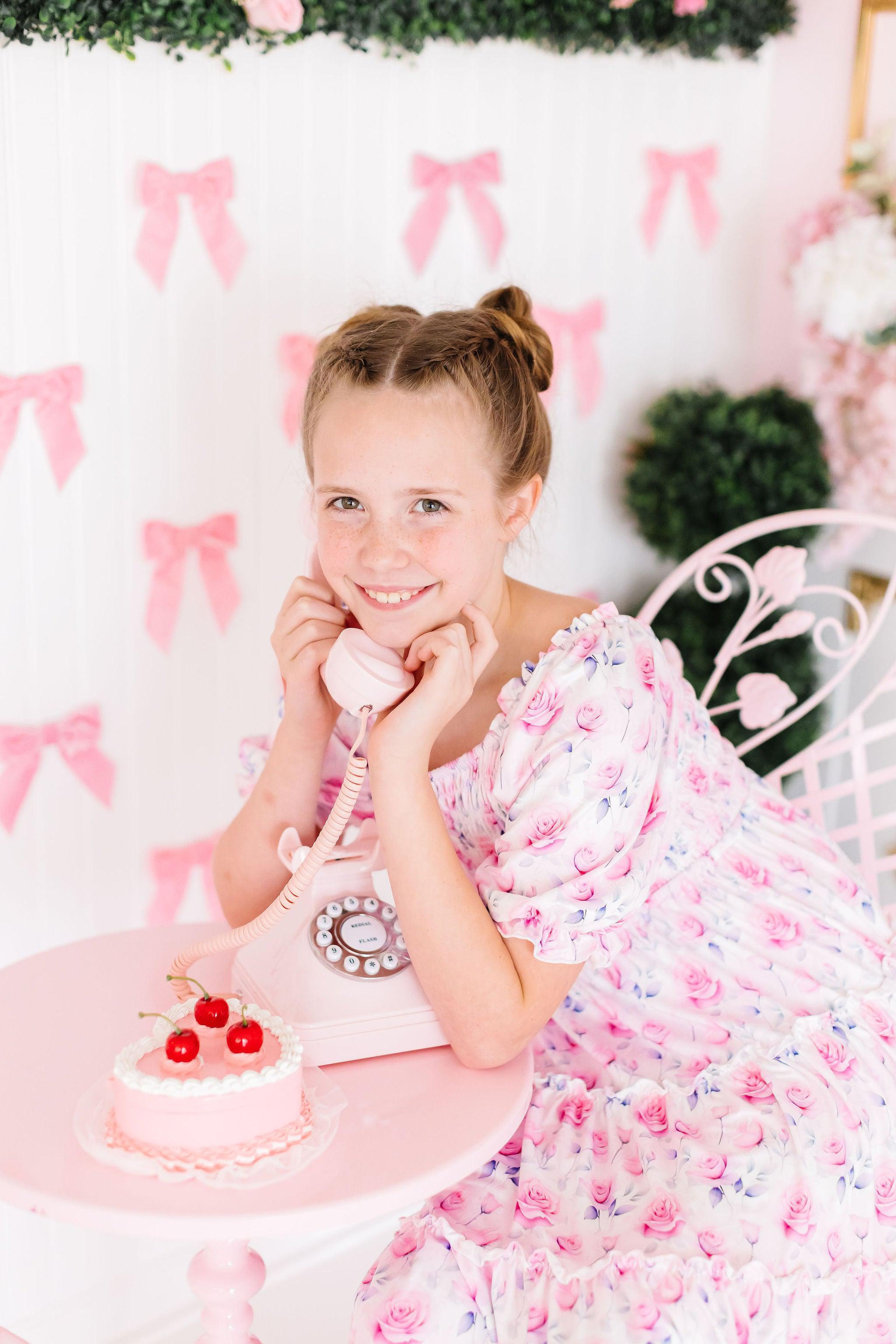 Rose Garden Smocked Ruffle Dress-dogsvalley ®