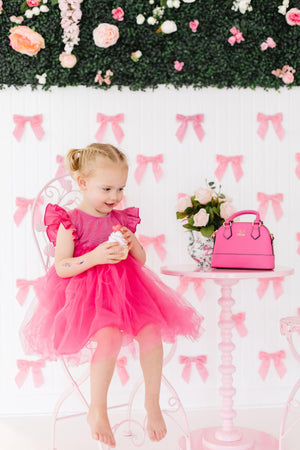 Hot Pink Shimmer Tutu Dress-dogsvalley ®