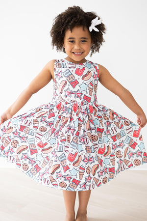 Red, White & BBQ Tank Twirl Dress-dogsvalley ®